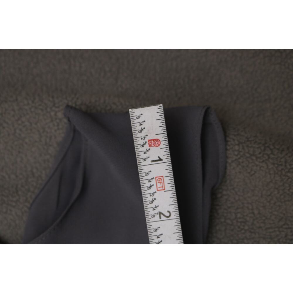 BILL LEVKOFF Bridesmaid Dress Size 12 Gray Formal Gown Sheer Top Pleated Heart - Picture 10 of 16
